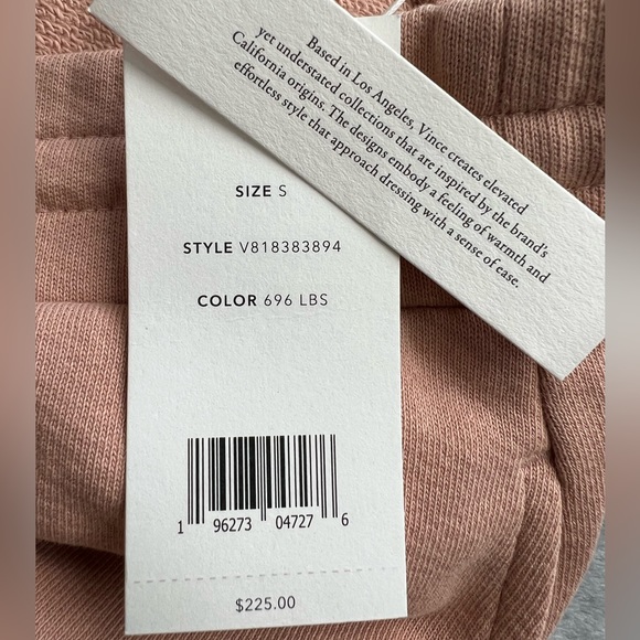 NWT Vince Wide Leg Cropped Sweatpant Size Small - Picture 12 of 13